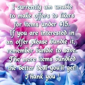 Bundle to Save, unable to send offers to likers for under $15